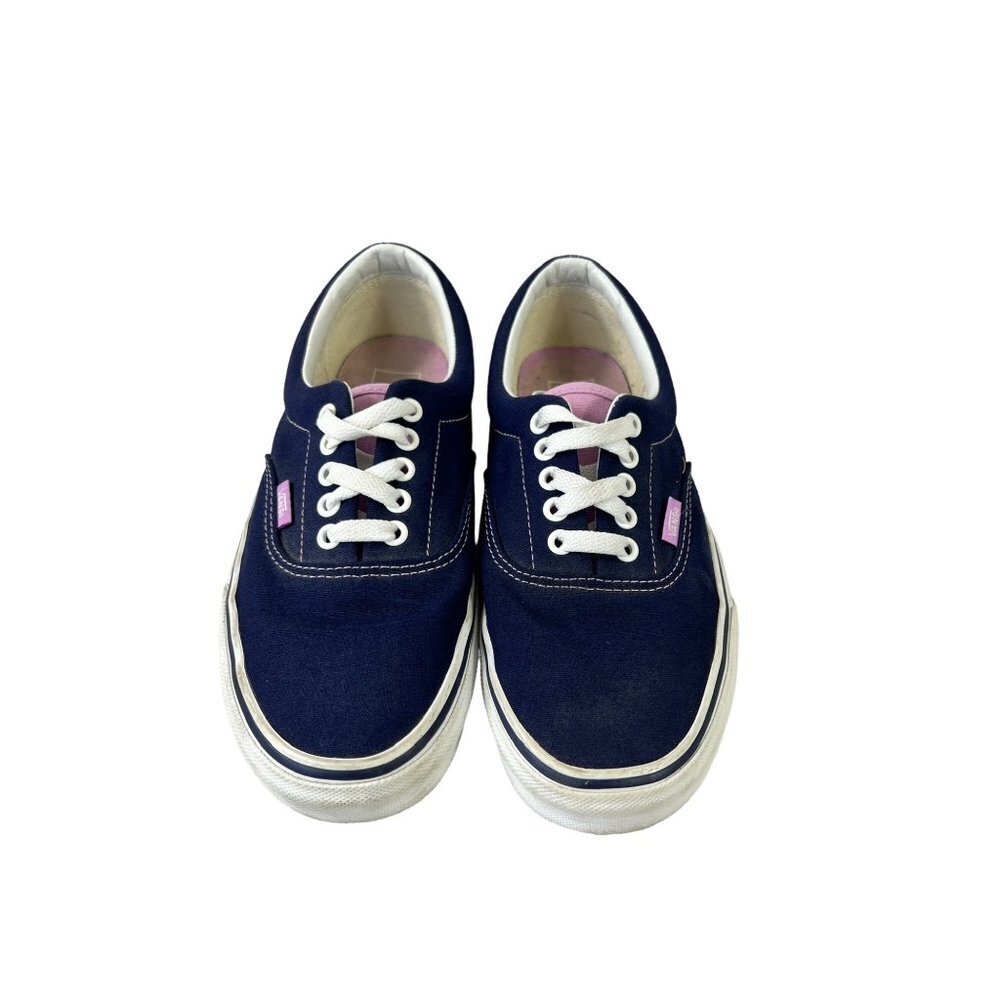 Vans Women's Old Skool Purple & White Shoes - Picture 2 of 6